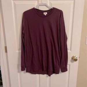XL Solid LulaRoe Long Sleeve Hudson